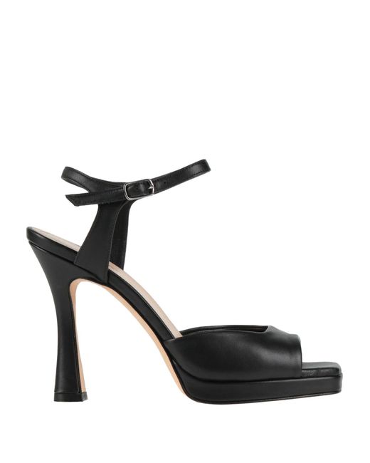 The Seller Black Sandals Leather
