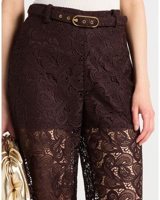 Zimmermann Gray Chocolate Pants Polyester