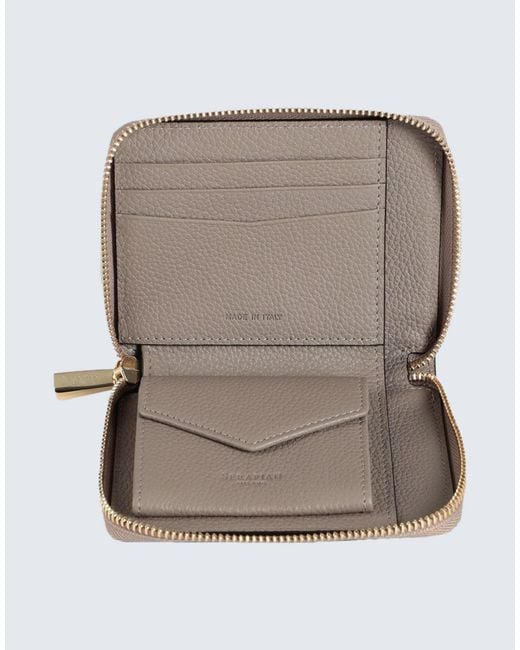 Serapian Gray Wallet Calfskin