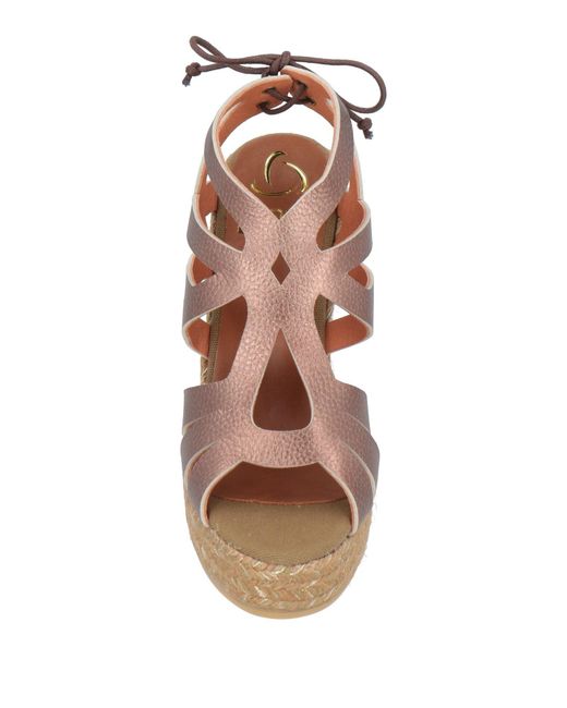 Kanna Brown Espadrilles Leather