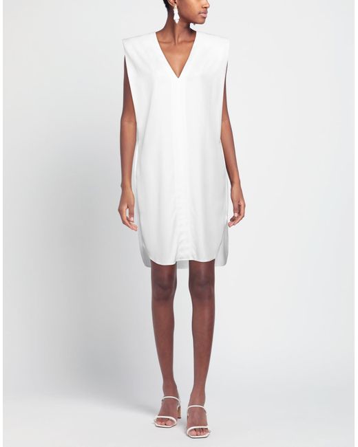 Nude White Mini Dress