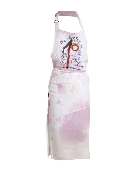 Vivienne Westwood Purple Wine Stain Graphic Apron Top Viscose