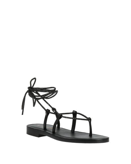 DG POSITANO White Thong Sandal Leather