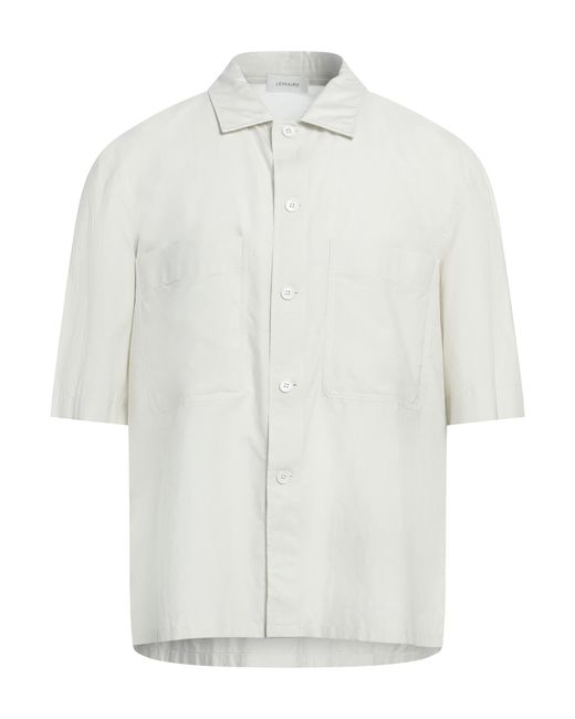 Lemaire White Light Shirt Cotton, Silk for men