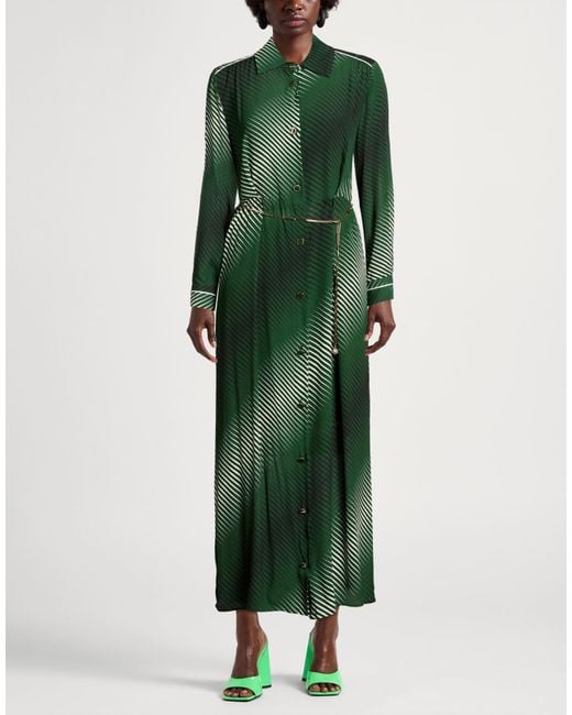 Hanita Green Maxi Dress Viscose