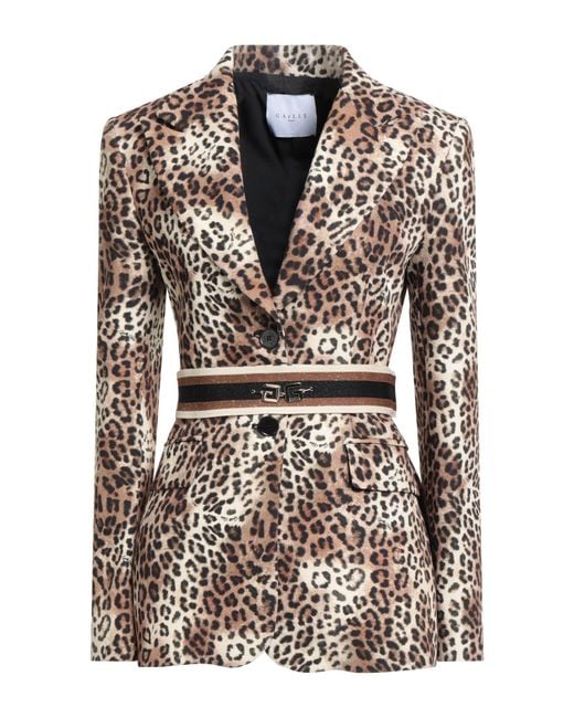 Gaelle Paris Natural Sand Blazer Polyester, Elastane