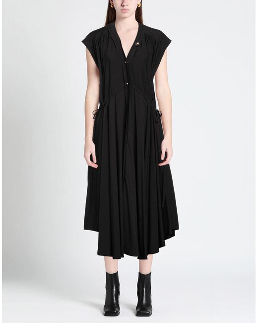 Quira Black Midi Dress
