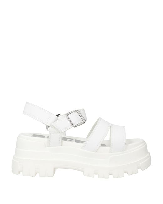 Buffalo White Sandals