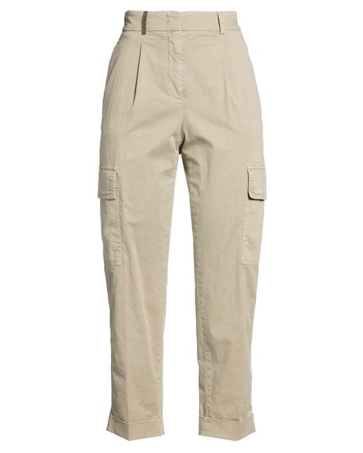 Peserico Natural Pants Cotton, Elastane