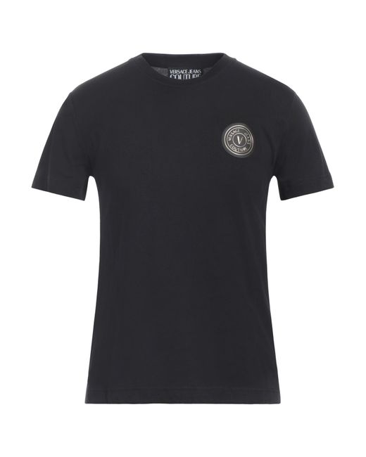 T-shirt Versace Jeans pour homme en coloris Black