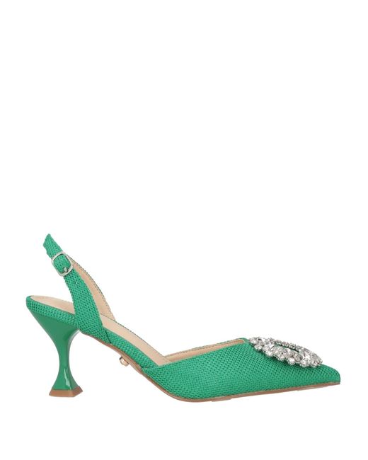 Twenty Four Haitch Green Pumps