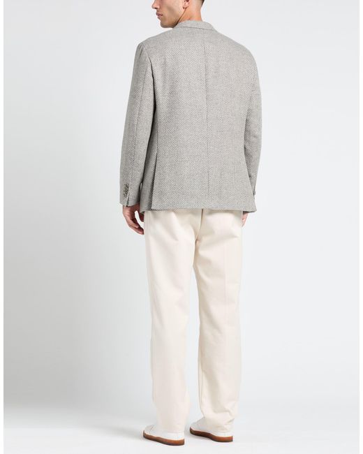 Etro Gray Blazer Wool, Cashmere for men
