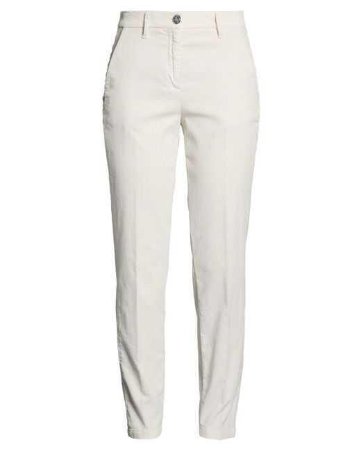 Jacob Cohen White Pants Cotton, Lyocell, Elastane