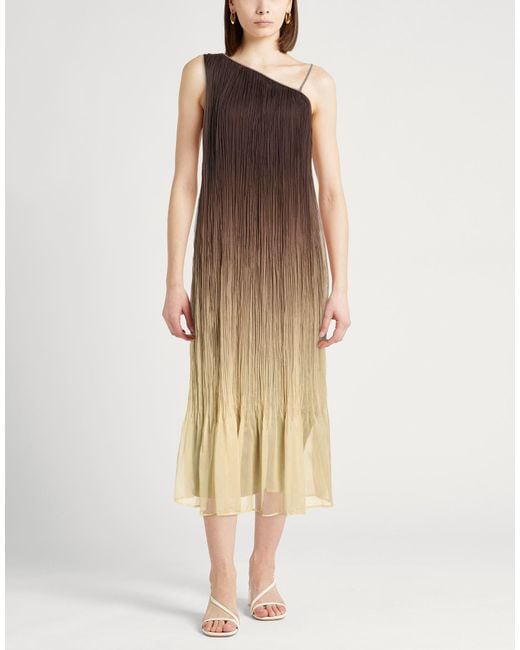 Peserico Natural Maxi Dress Polyester
