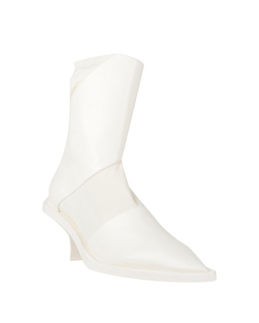 Jil Sander White Stiefelette