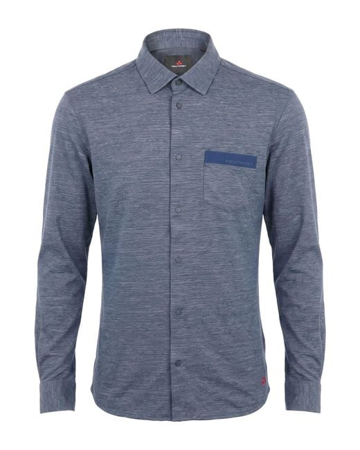 Peuterey Blue Midnight Shirt Polyamide, Polyester, Elastane for men