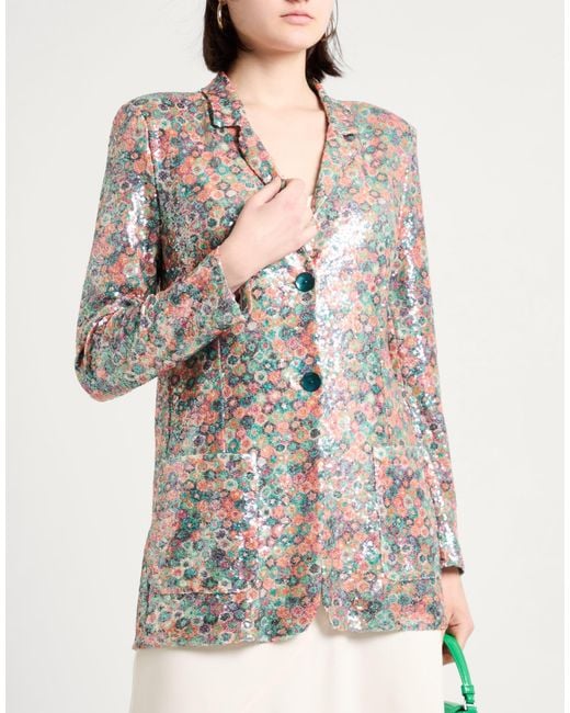 Siyu White Blazer Polyester, Elastane