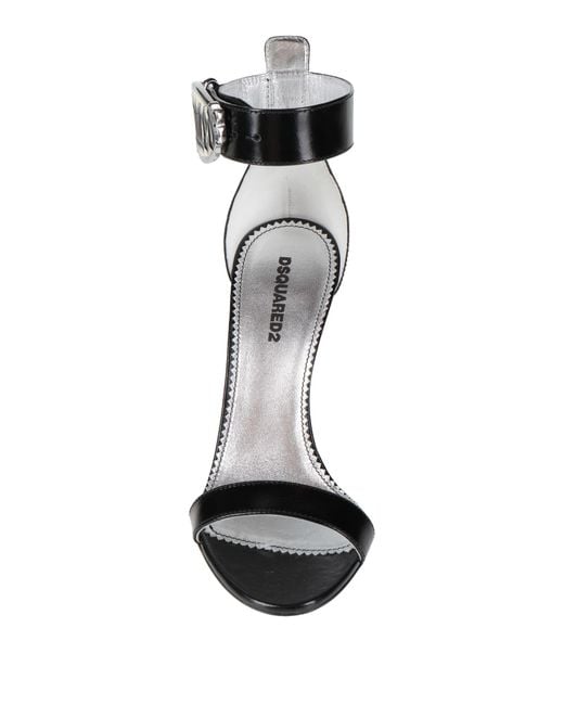 DSquared² Black Sandals Calfskin