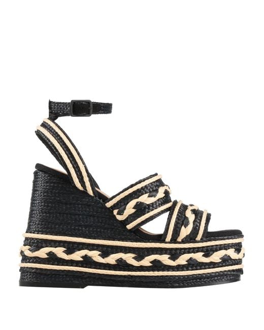 Castaner Black Espadrilles Textile Fibers