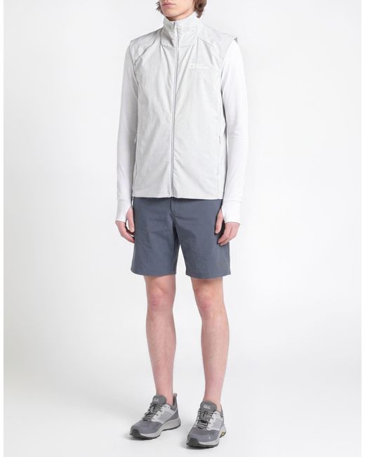 Jack Wolfskin White Vest Polyamide, Elastane for men