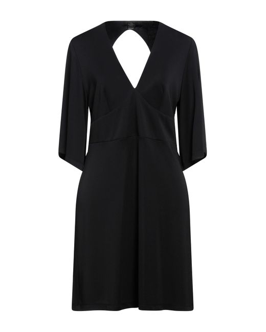 SEVENTY VENEZIA Black Mini Dress Polyester, Elastane