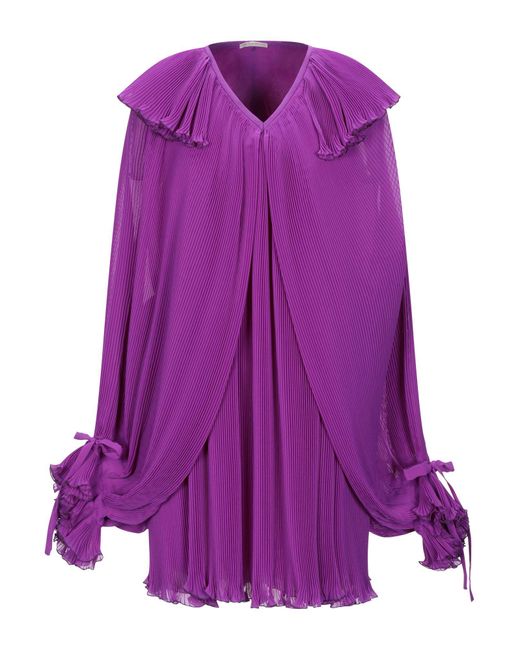 Marco De Vincenzo Purple Mini Dress Polyester