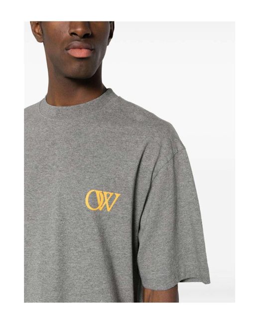 Off-White c/o Virgil Abloh T-shirts in Gray für Herren