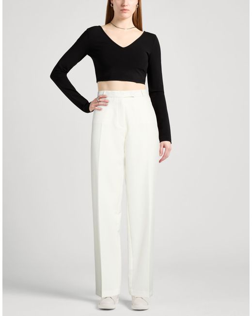 Department 5 White Pants Polyester