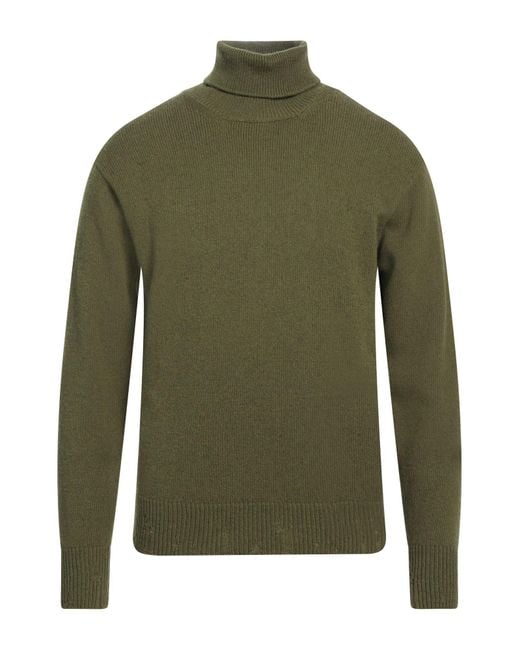 Amaranto Rollkragenpullover in Green für Herren