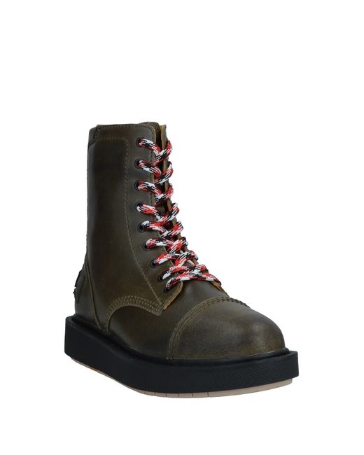 DIESEL Rubber Ankle Boots in Military Green (Green) for Men Lyst