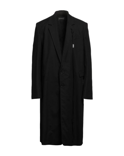 Ann Demeulemeester Black Overcoat & Trench Coat for men