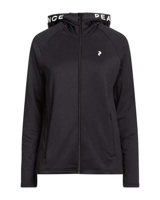 Peak Performance Black Sweatshirt Polyester, Elastane