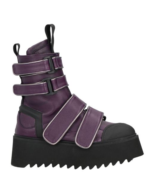 Bruno Bordese Purple Ankle Boots