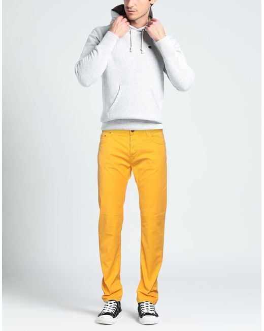 Hand Picked Yellow Trouser for men