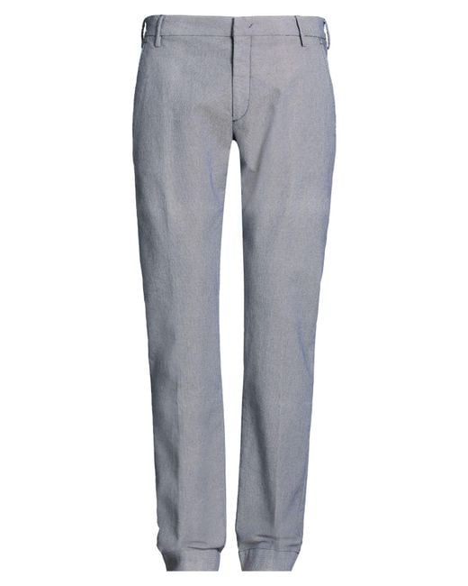 Entre Amis Gray Pants Cotton, Polyester, Elastane for men