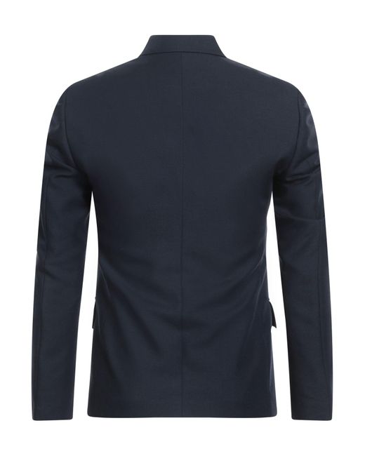 Lardini Blue Attitude Midnight Blazer Wool, Mohair Wool for men