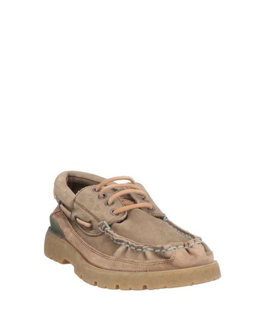 Satorisan Brown Khaki Lace-Up Shoes Leather for men