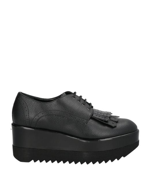 Chaussures à lacets Pollini en coloris Black