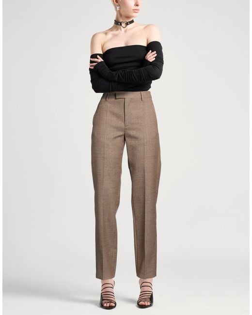 MM6 by Maison Margiela Natural Pants Virgin Wool