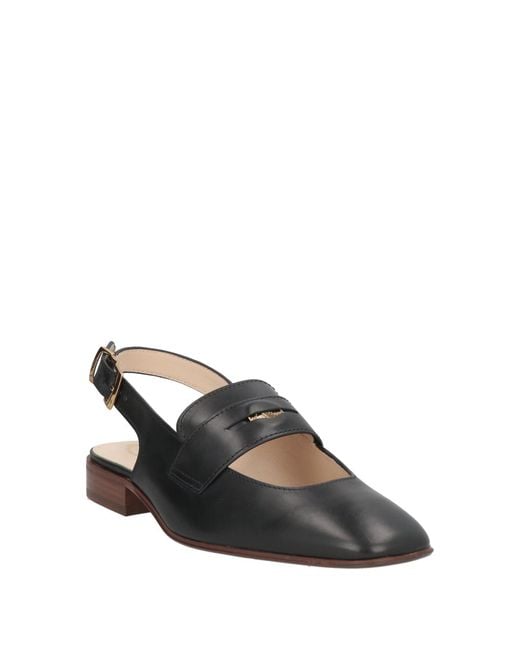 Tod's Black Ballet Flats Leather