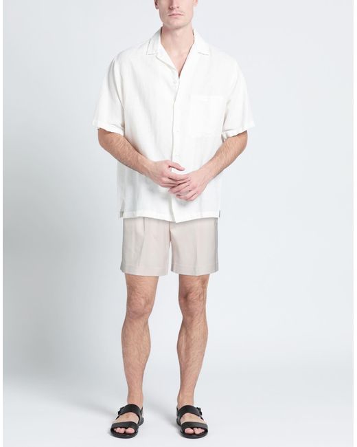 Cmmn Swdn White Shorts & Bermuda Shorts for men