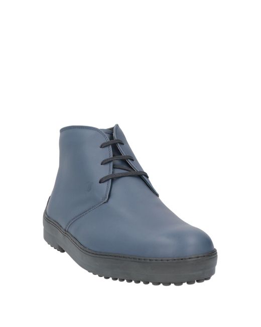 Tod's Blue Ankle Boots for men