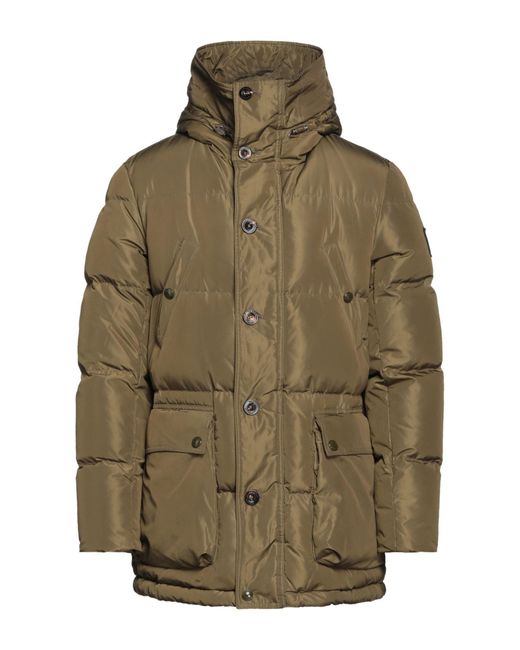 Belstaff Synthetic Down Jacket in Military Green (Green) for Men | Lyst
