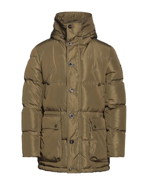 Belstaff Synthetic Down Jacket in Military Green (Green) for Men Lyst