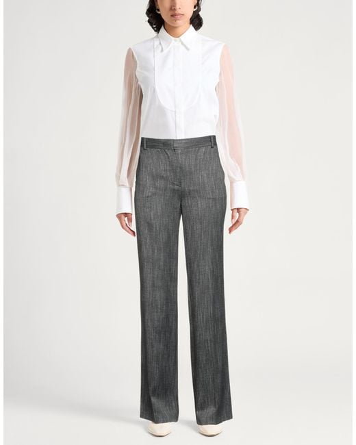 Alberta Ferretti Gray Trouser