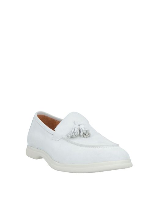 Eleventy White Loafers