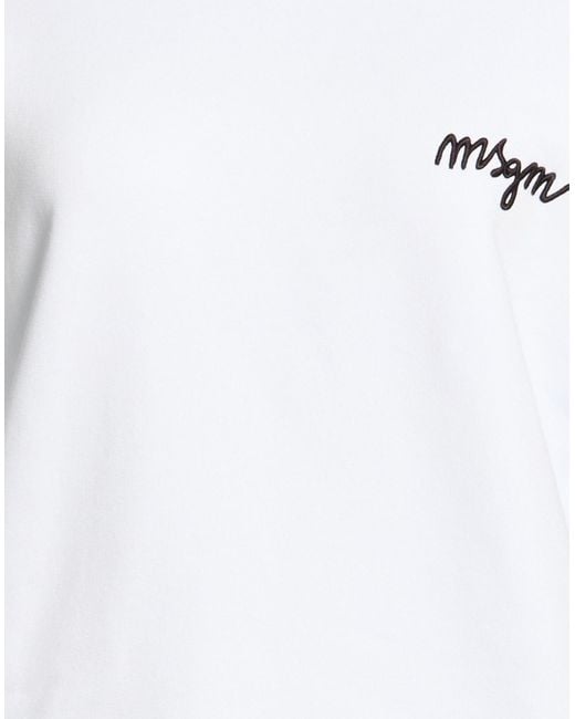 MSGM White Sweatshirt Cotton