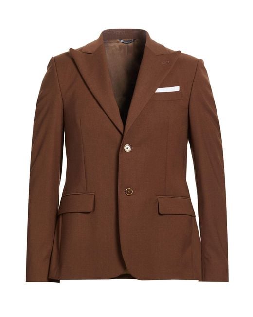 Daniele Alessandrini Brown Blazer for men