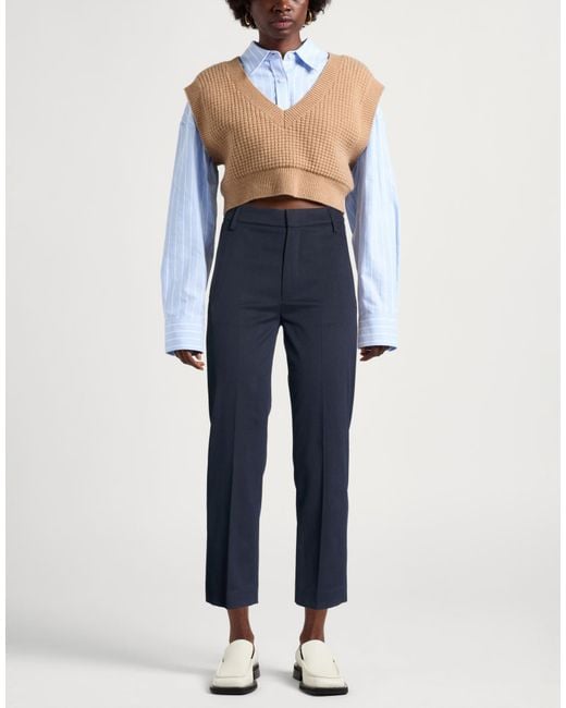 Dondup Blue Midnight Pants Modal, Cotton, Elastane