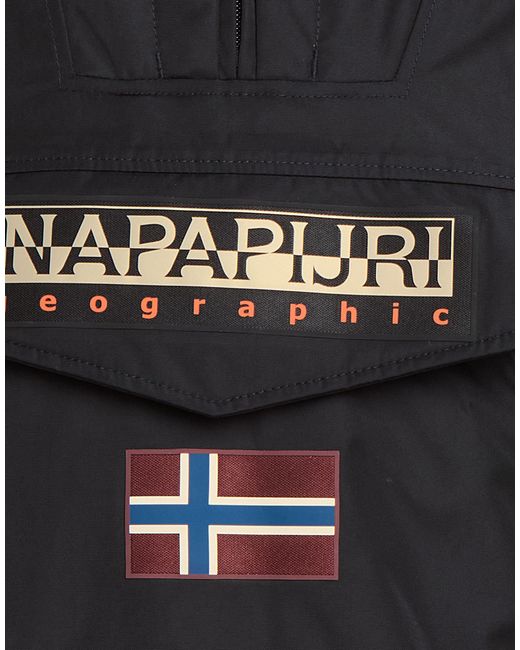 Napapijri Black Jacket Polyester for men